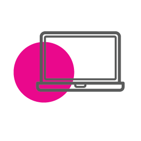 Icon representing a website.